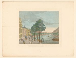View of the Herengracht at the Spiegelstraat in Amsterdam by Evert Maaskamp