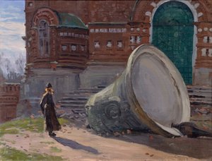 The Ruination of Church Bells by Evgeni Ivanovich Stolitsa