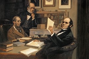 Joseph Hooker, Charles Lyell, and Charles Robert Darwin