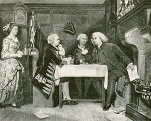 Johnson, Goldsmith, and Boswell at the Mitre Tavern by Eyre Crowe