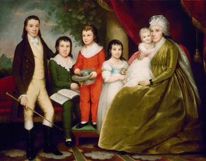 Mrs. Noah Smith and Family, c. 1830