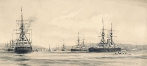The Channel Squadron at Lamlash: The Sailing Regatta 1901 by F.L. Blanchard