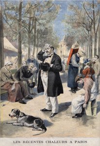 The recent heats in Paris - in Le petit Journal du 22/09/1895