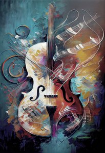 Classic Violin Painting