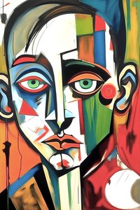 Sad Portrait by F. Abderrahim