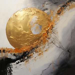 Silver & Golden Art Painting, Digital Fine Art Printing