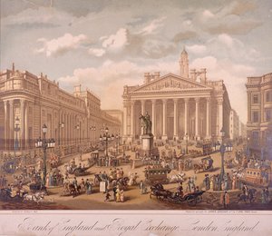 Bank of England and Royal Exchange, London