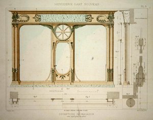 Design for a shop front, illustration from 