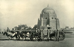 Indian Garrison Artillery with Heavy Battery 40-pr. M.L. Equipment - Drill Order Khaki, 1901