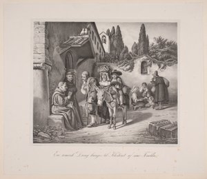 A Roman Boy Brought to the Monastery by His Parents by F. Gautesen