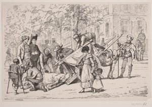 Street Scene from Madrid by F. Hendriksen