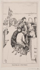 Summer Day on a Coastal Steamer by F. Hendriksen