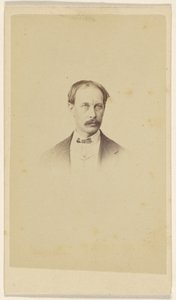 Unidentified Man with Moustache, in Vignette-Style by F. Schwarzschild