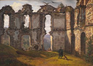 The Ruins of Brahehus near Jönköping, Sweden by F. Sødring