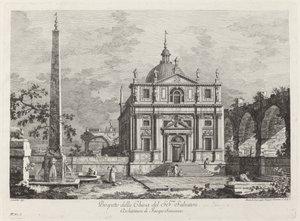 Prospect of the Church of the Holy Savior by Fabio Berardi after Canaletto