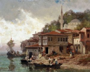 Constantinople, edge of the Bosphorus, Asia coast by Fabius Brest