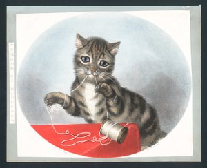 Always at Mischief - Victorian greetings card