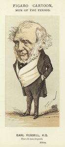 Caricature of Earl Russell by Faustin