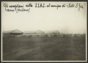 The Airplanes of S.I.A.C. at the Sesto S. Giovanni Field (Milan)