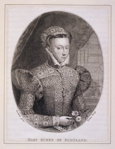Mary Queen of Scots (1542-87) (engraved by George Vertue)
