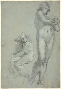 Two Nude Youths by Federico Barocci