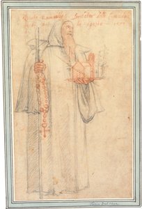 Fra Stefano as Saint Romuald, Holding a Model of a Church and a Rosary by Federico Zuccaro