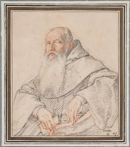 Portrait of a Bearded Monk by Federico Zuccaro