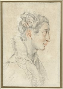 Portrait of an Unknown Young Woman in Profile