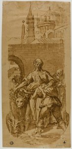 Taddeo Zuccaro at the Entrance to Rome, Greeted by Servitude, Hardship, and Toil