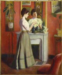 Woman Before a Mirror by Federigo Zandomeneghi