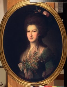 Portrait of Countess Elisabeth Santi by Fedor Stepanovich Rokotov