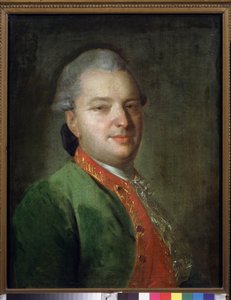 Portrait of Poet Vasily Maykov by Fedor Stepanovich Rokotov