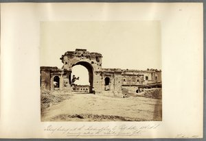Gateway leading into the Residency, Lucknow by Felice Beato