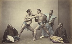 Representatives of Nio, the Japanese Hercules by Felice Beato