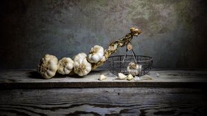 Rustic Garlic Still Life