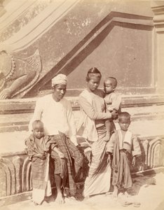 Burmese Family by Felice Beato