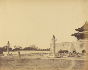 Entrance to the Winter Palace, Pekin, October 1860 by Felice Beato