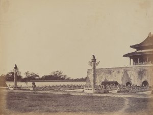 Entrance to the Winter Palace, Pekin, October 29, 1860 by Felice Beato