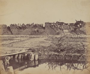 Exterior of North Fort Showing the English Entrance, August 21, 1860 by Felice Beato