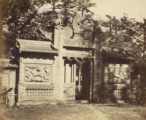 Exterior of the Tomb, Depot near Peking by Felice Beato