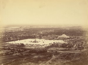 General View of Mandalay from Mandalay Hill Showing the 450 Pagodas and the Incomparable Pagoda by Felice Beato