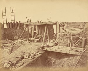 Interior of the Angle of North Fort Immediately After the Capture by Felice Beato