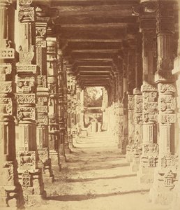 Interior of the Hindu Temple in Qutub, Delhi