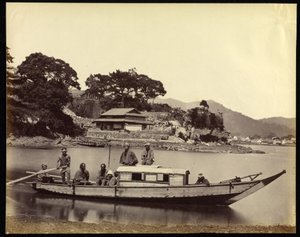 Japanese House Boat and Crew