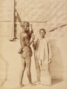 Mother & Son Specimen of Burmese Tattooing
