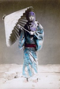 Museme, Woman in Winter Costume, Japan by Felice Beato