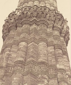 Part of the Pillar of Kootub by Felice Beato