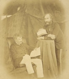 Sir Henry Drury Harness, K.C.B., Colonel Commandant, Royal Engineers and Colonel Robert Abercromby by Felice Beato