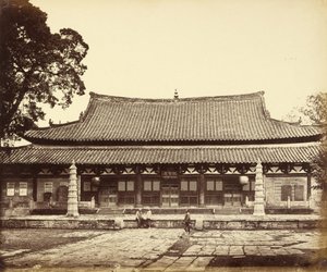 Temple in Tartar Quarter, Canton, China by Felice Beato