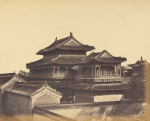 Temple of Confucius, Peking, October 1860 by Felice Beato